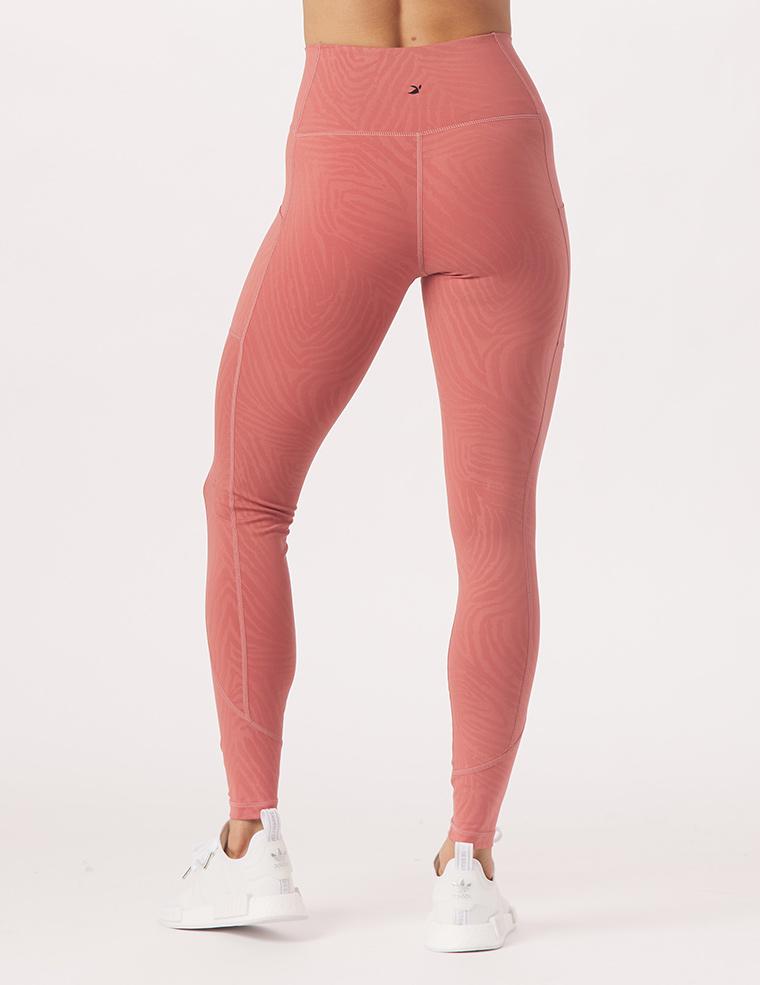 Taper Legging Print: Clay Zebra Gloss