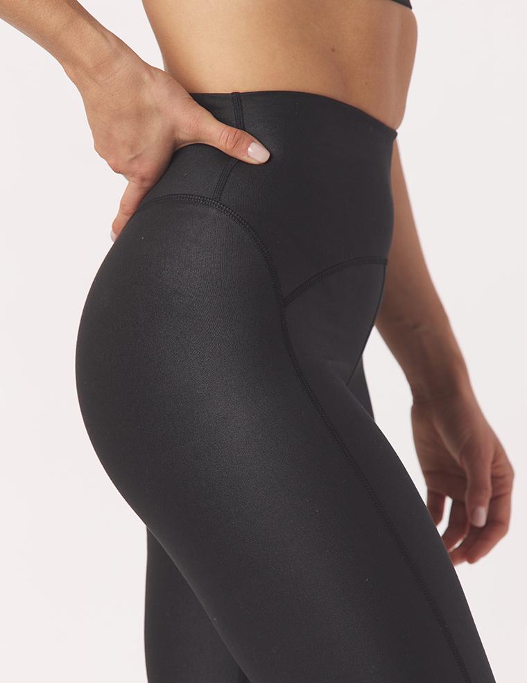 To The Point Legging: Black Gloss