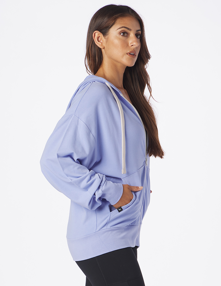Lilac zip up top